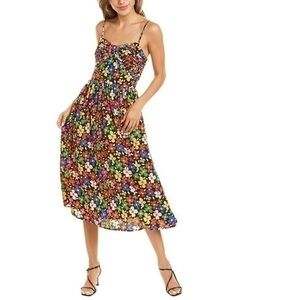 NWT Traffic People Darcy floral  Spring Midi Dress